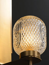 Ison Modern Brass Wall Sconce with Opaque Glass Shade Indoor Light Set of 2