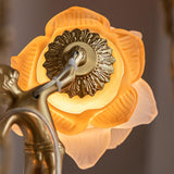 italian-aged-brass-putti-statuette-pendant-light-with-frosted-glass-globes