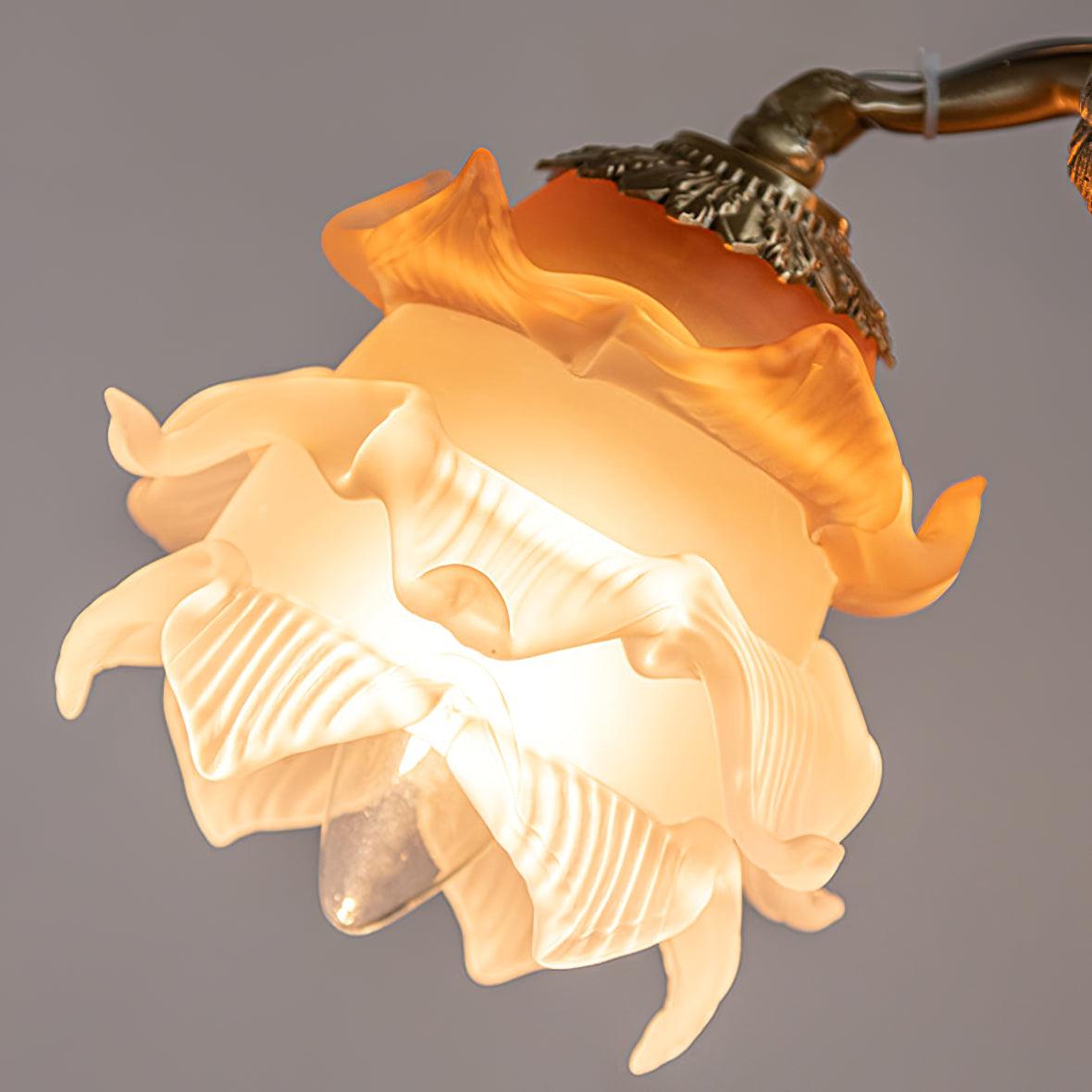 italian-aged-brass-putti-statuette-pendant-light-with-frosted-glass-globes