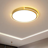 Modern Minimalist Rounded LED Flush Mount Ceiling Light Acrylic Nordic Fixture for Living Room