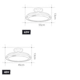 Modern Minimalism Circular LED Flush Mount Ceiling Lamp for Indoor Home Lighting