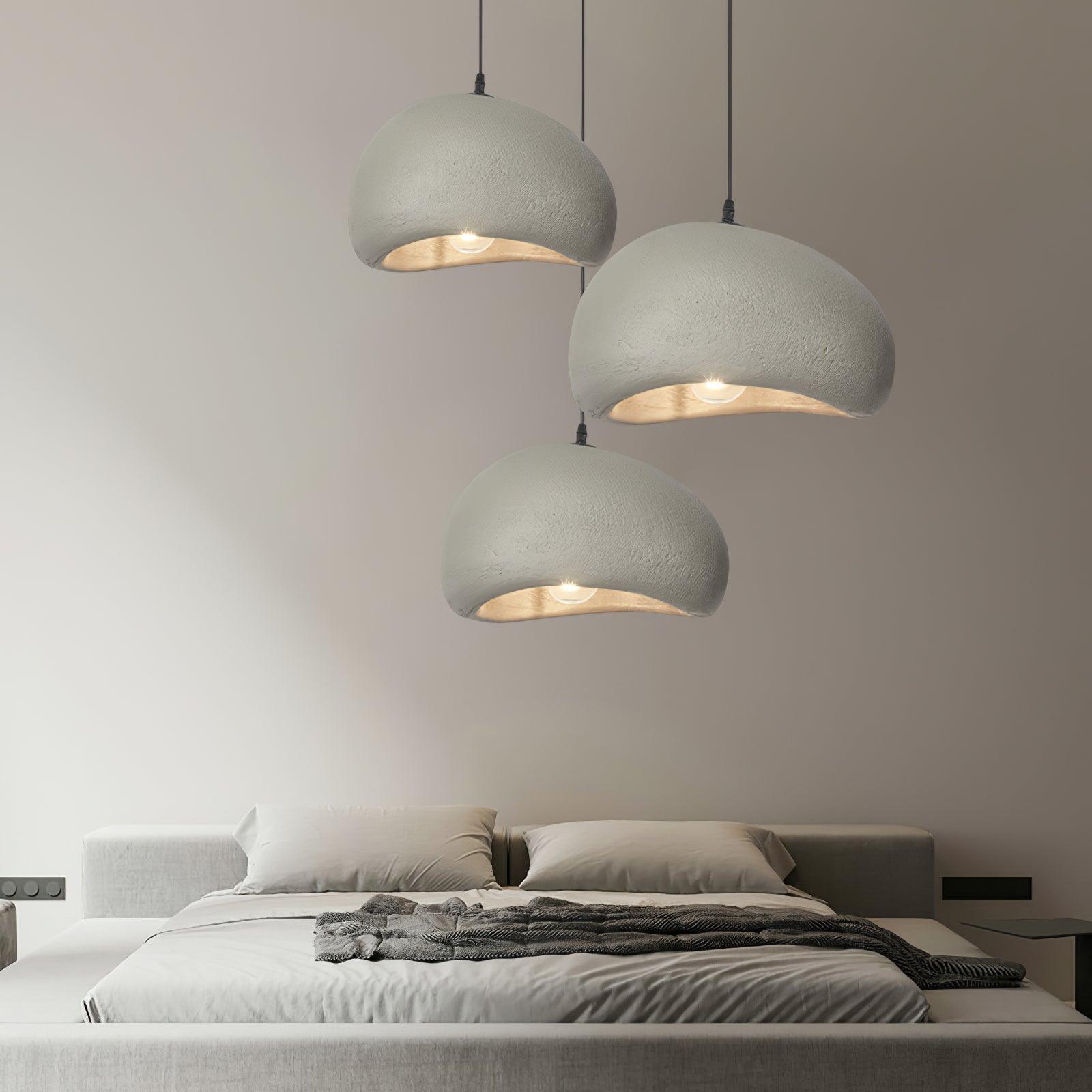 Japanese Style Artistic Cloud Pendant Light Modern Sky Hanging Lamp for Living Spaces