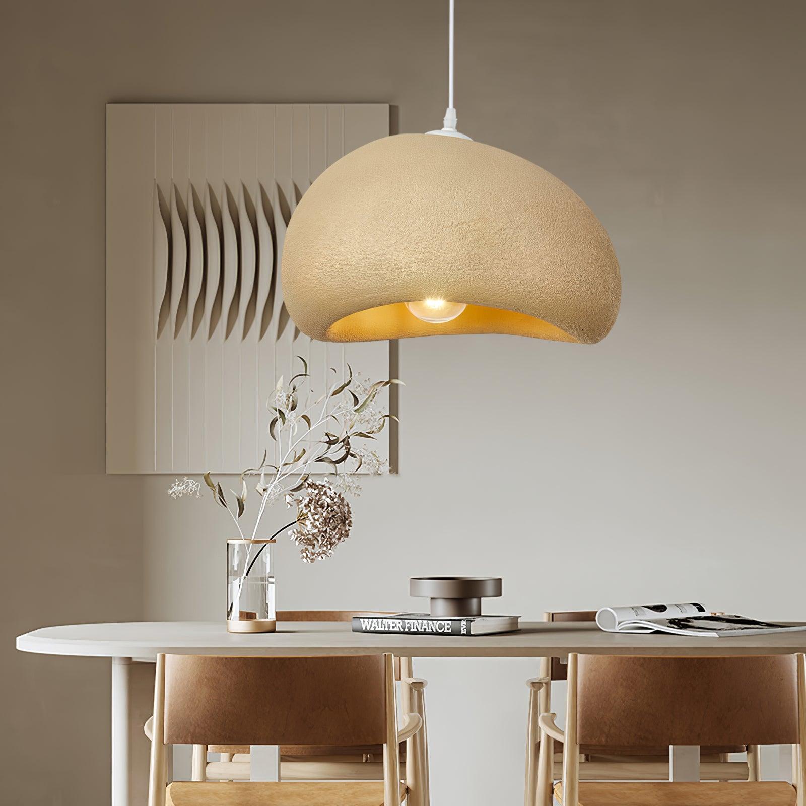 Japanese Style Artistic Cloud Pendant Light Modern Sky Hanging Lamp for Living Spaces