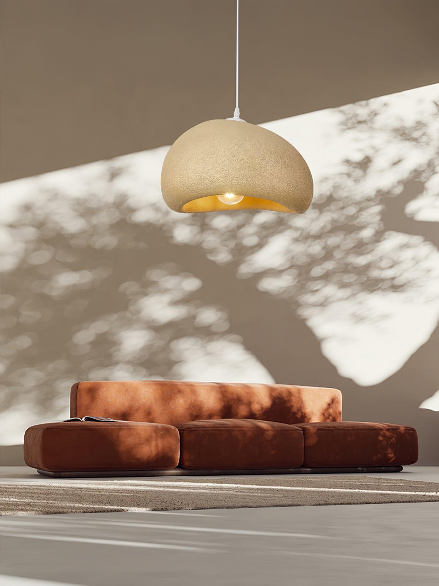 Japanese Style Artistic Cloud Pendant Light Modern Sky Hanging Lamp for Living Spaces