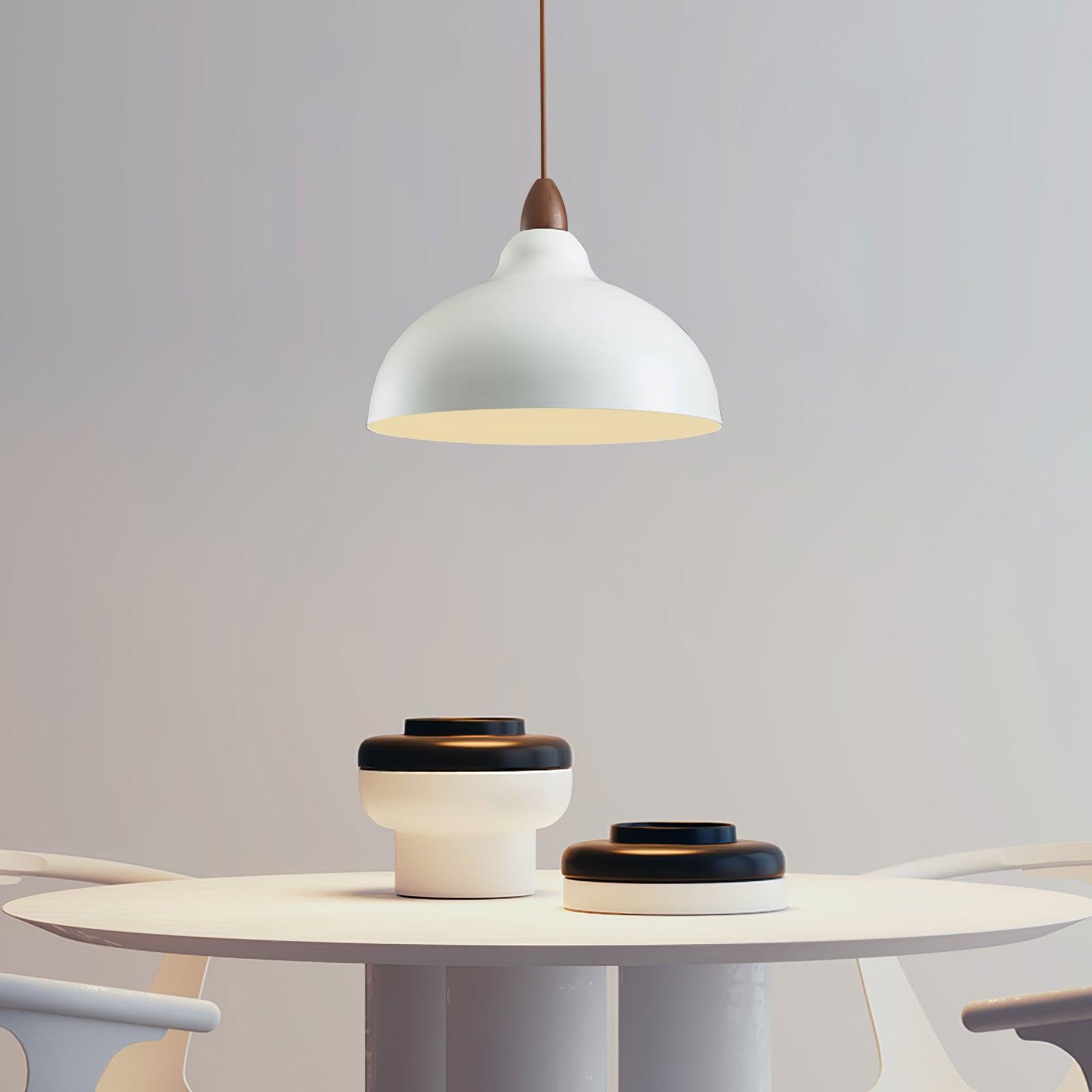 Japanese Style Natural Wood Pendant Light for Minimalist Interior Decor