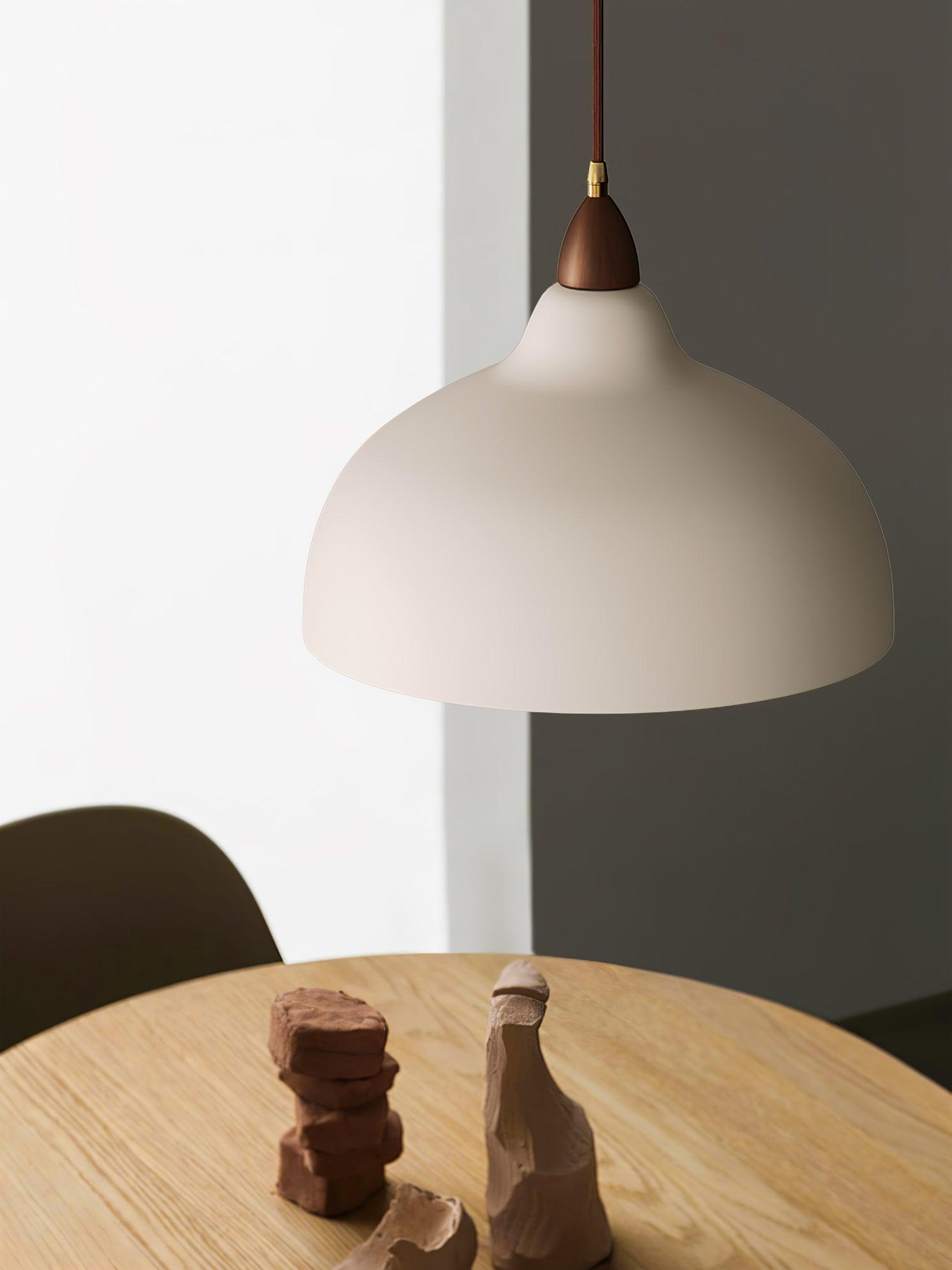 Japanese Style Natural Wood Pendant Light for Minimalist Interior Decor
