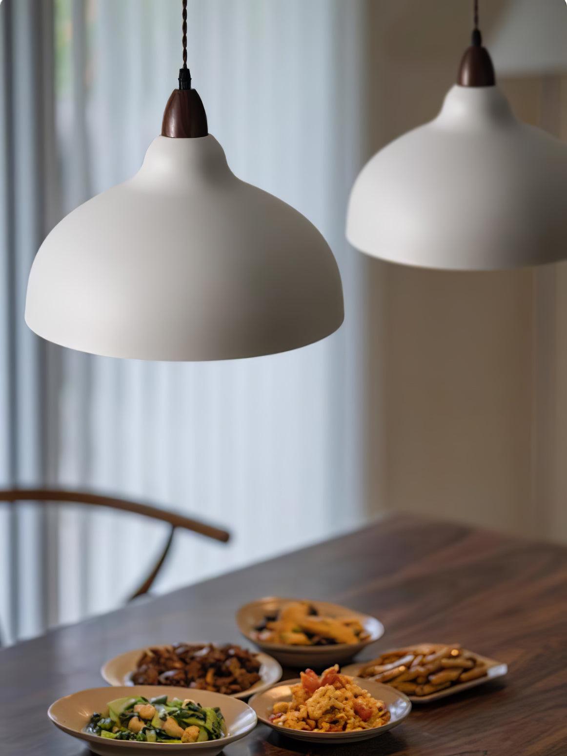 Japanese Style Natural Wood Pendant Light for Minimalist Interior Decor