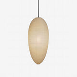 Japanese Style Washi Paper Chestnut Pendant Light Mulberry Paper Hanging Lamp for Modern Living Room