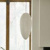Japanese Style Washi Paper Chestnut Pendant Light Mulberry Paper Hanging Lamp for Modern Living Room