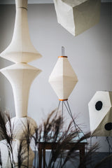 Japanese Washi Paper Hanging Pendant Light Handcrafted Mulberry Paper Swag Lamp for Modern Interiors