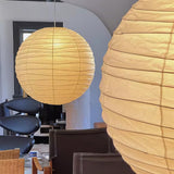 Japanese Washi Paper Pendant Lamp Handcrafted Mulberry Paper Hanging Swag Light with Plug In Cord