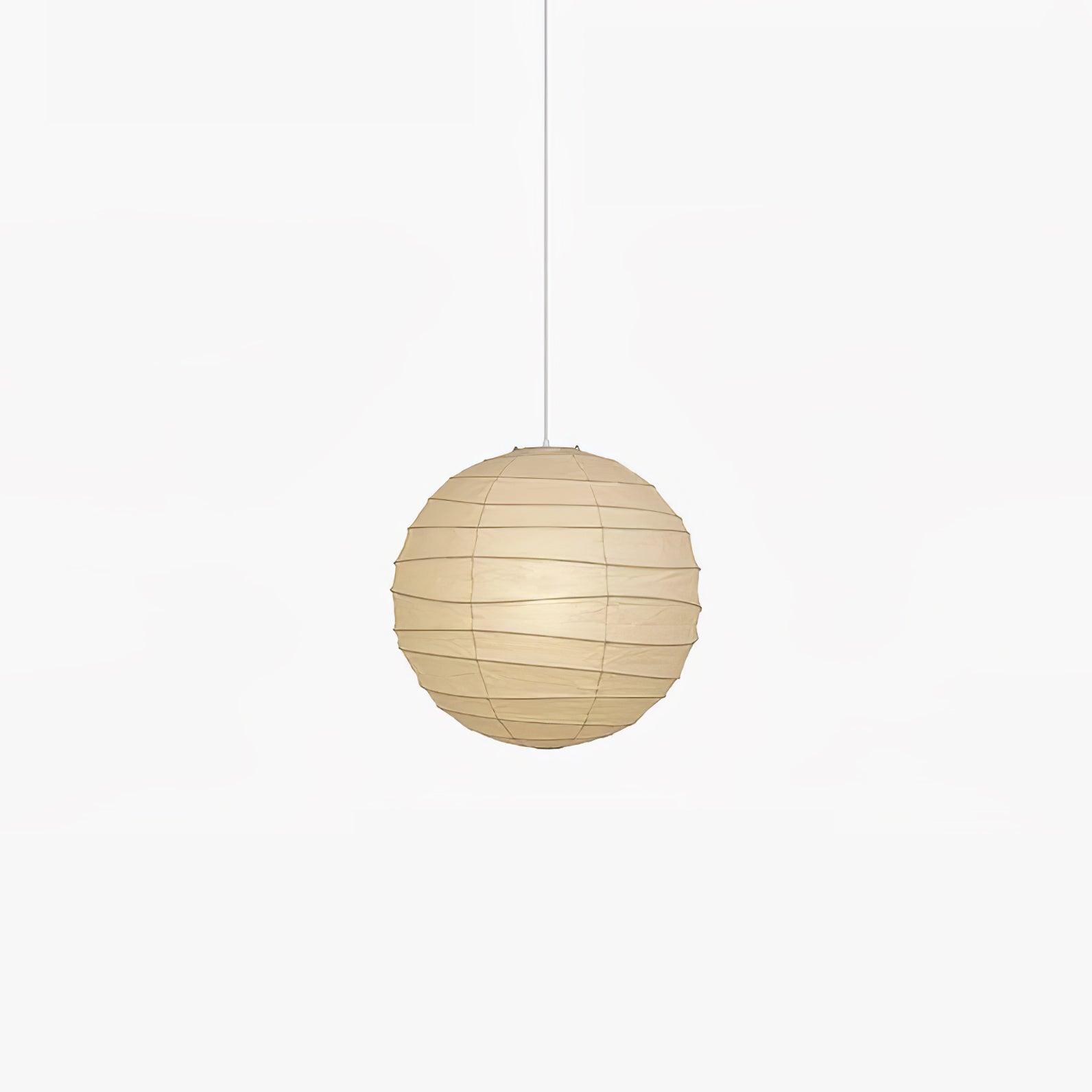 Japanese Washi Paper Pendant Light Handmade Mulberry Paper Hanging Lamp for Living Room Dining Area Zen Decor