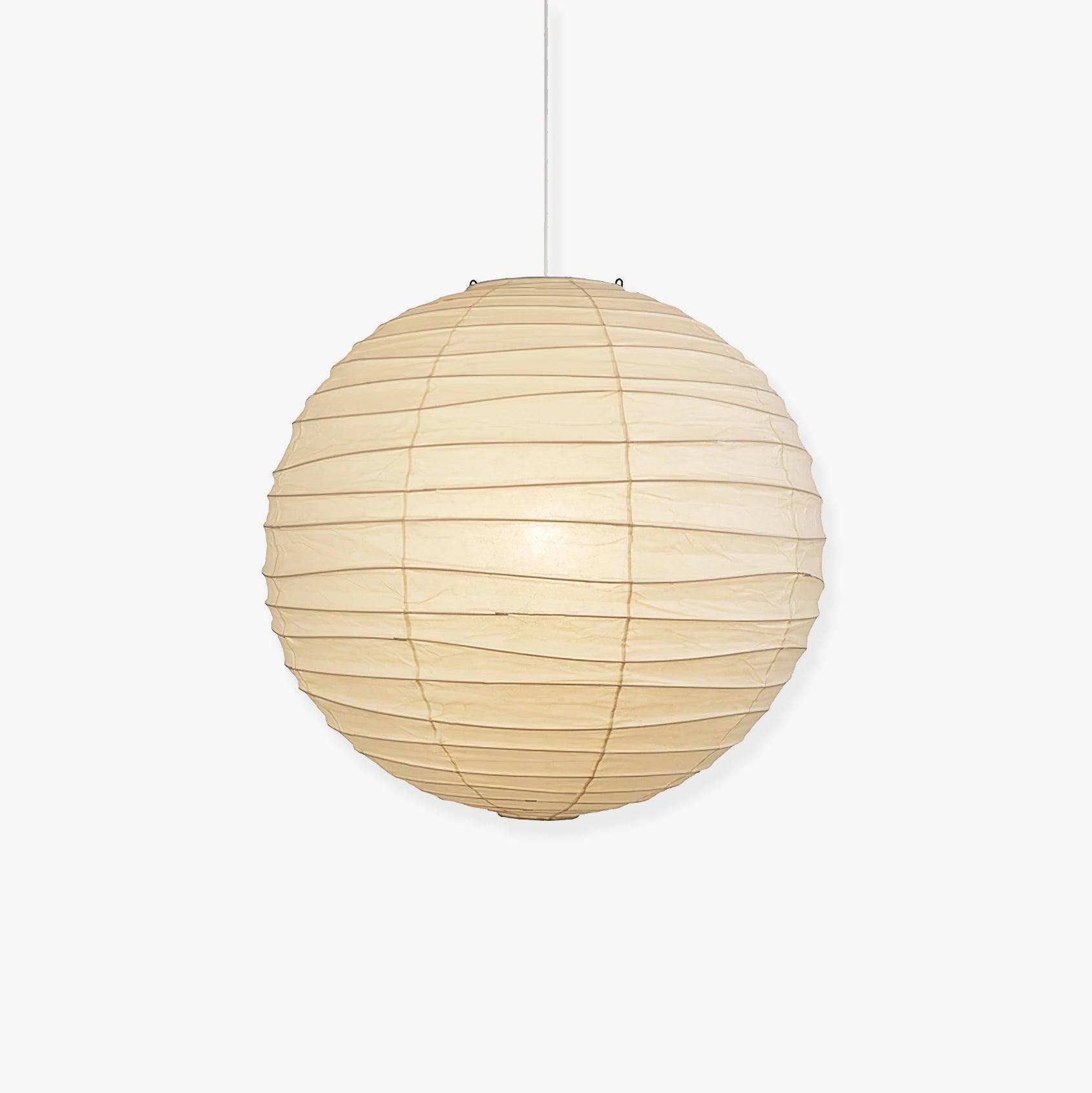 Japanese Washi Paper Pendant Light Handmade Mulberry Paper Hanging Lamp for Living Room Dining Area Zen Decor