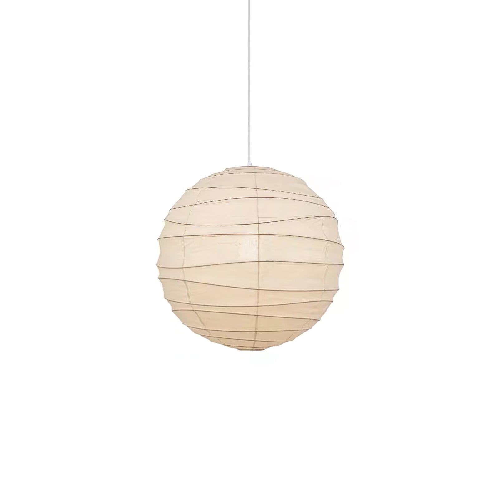 Japanese Washi Paper Pendant Light Handmade Mulberry Paper Hanging Lamp for Living Room Dining Area Zen Decor