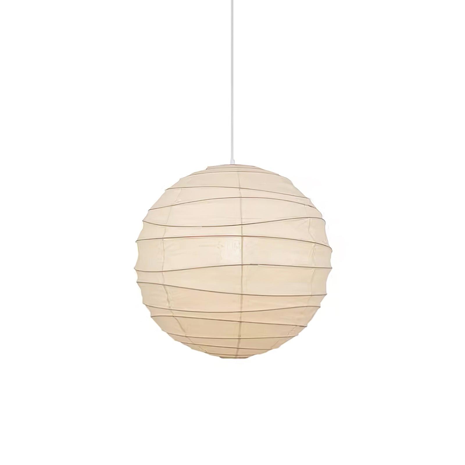 Japanese Washi Paper Pendant Light Handmade Mulberry Paper Hanging Lamp for Living Room Dining Area Zen Decor