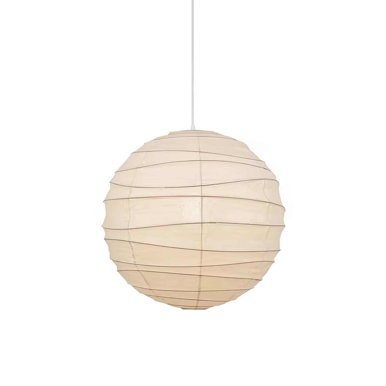 Japanese Washi Paper Pendant Light Handmade Mulberry Paper Hanging Lamp for Living Room Dining Area Zen Decor