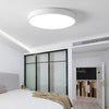 Modern 12 Inch Matte Black Flush Mount Ceiling Light Dimmable Integrated LED Light Fixture