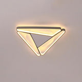 Modern Geometric LED Flush Mount Ceiling Light Fixture for Living Room and Bedroom
