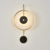 Kandy Alabaster LED Wall Sconce Luxury Natural Marble and Metal Indoor Lighting Set of Two
