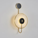 Kandy Alabaster LED Wall Sconce Luxury Natural Marble and Metal Indoor Lighting Set of Two