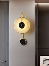 Kandy Alabaster LED Wall Sconce Luxury Natural Marble and Metal Indoor Lighting Set of Two
