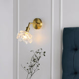 Kano Solid Brass Wall Sconce with Adjustable Arm and Clear Glass Shade for Indoor Use
