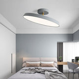 Modern Adjustable Circular LED Nordic Ceiling Light Flush Mount Fixture for Bedroom and Dining Room