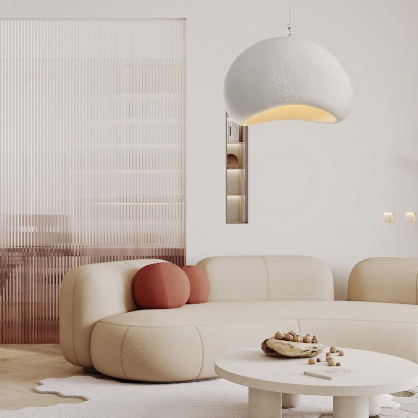 Khmara Resin Cloud Pendant Light Modern Spherical Drop Ceiling Lamp for Living Room