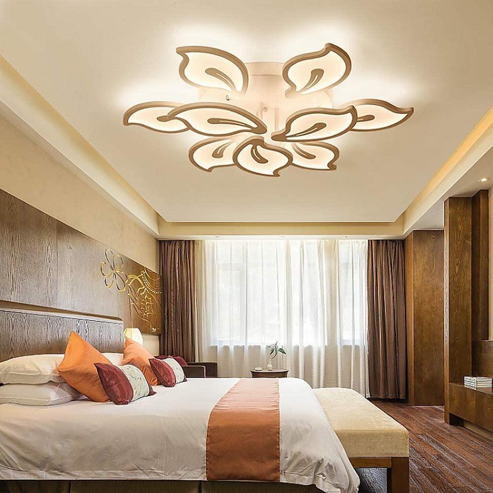 Geometric Floral LED Flush Mount Ceiling Light Dimmable Acrylic Modern Lighting Fixture