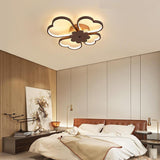 Modern Heart Shaped Flower LED Flush Mount Ceiling Light for Bedroom and Living Room