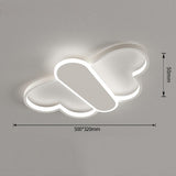 Modern Butterfly LED Flush Mount Ceiling Light Dimmable Remote Control Kids Bedroom Fixture