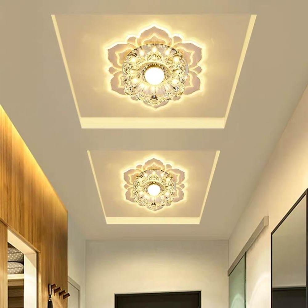 Modern Flower Shape LED Flush Mount Ceiling Light Fixture for Kids Bedroom and Nursery