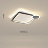 Minimalist Geometric Offset Metal LED Ceiling Light Flush Mount Fixture for Bedrooms