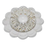 Modern Crystal Flower LED Flush Mount Ceiling Light for Entryway Kids Room and Hallway