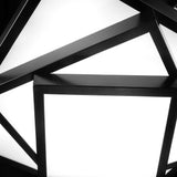 Modern Geometric Three Square LED Flush Mount Ceiling Light Dimmable Acrylic Fixture