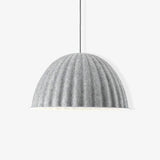 Large Acoustic Felt Dome Pendant Light Recycled Plastic Modern Hanging Ceiling Lamp