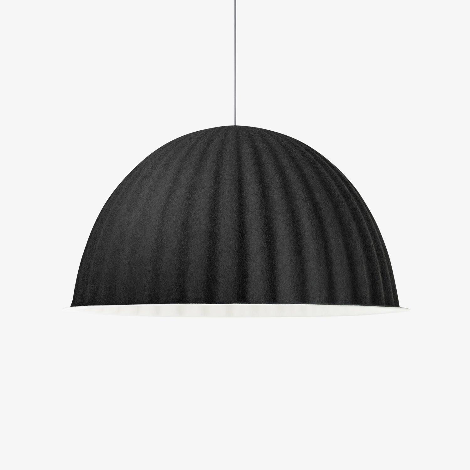 Large Acoustic Felt Dome Pendant Light Recycled Plastic Modern Hanging Ceiling Lamp