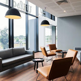 Large Acoustic Felt Dome Pendant Light Recycled Plastic Modern Hanging Ceiling Lamp