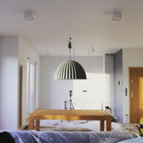 Large Acoustic Felt Dome Pendant Light Recycled Plastic Modern Hanging Ceiling Lamp