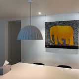 Large Acoustic Felt Dome Pendant Light Recycled Plastic Modern Hanging Ceiling Lamp