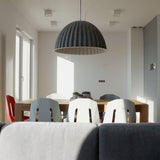 Large Acoustic Felt Dome Pendant Light Recycled Plastic Modern Hanging Ceiling Lamp