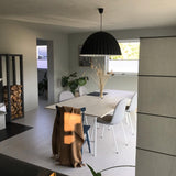 Large Acoustic Felt Dome Pendant Light Recycled Plastic Modern Hanging Ceiling Lamp