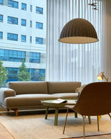 Large Acoustic Felt Dome Pendant Light Recycled Plastic Modern Hanging Ceiling Lamp