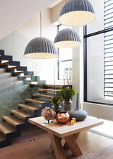 Large Acoustic Felt Dome Pendant Light Recycled Plastic Modern Hanging Ceiling Lamp