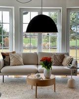 Large Acoustic Felt Dome Pendant Light Recycled Plastic Modern Hanging Ceiling Lamp