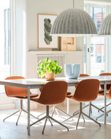 Large Acoustic Felt Dome Pendant Light Recycled Plastic Modern Hanging Ceiling Lamp