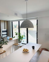 Large Acoustic Felt Dome Pendant Light Recycled Plastic Modern Hanging Ceiling Lamp