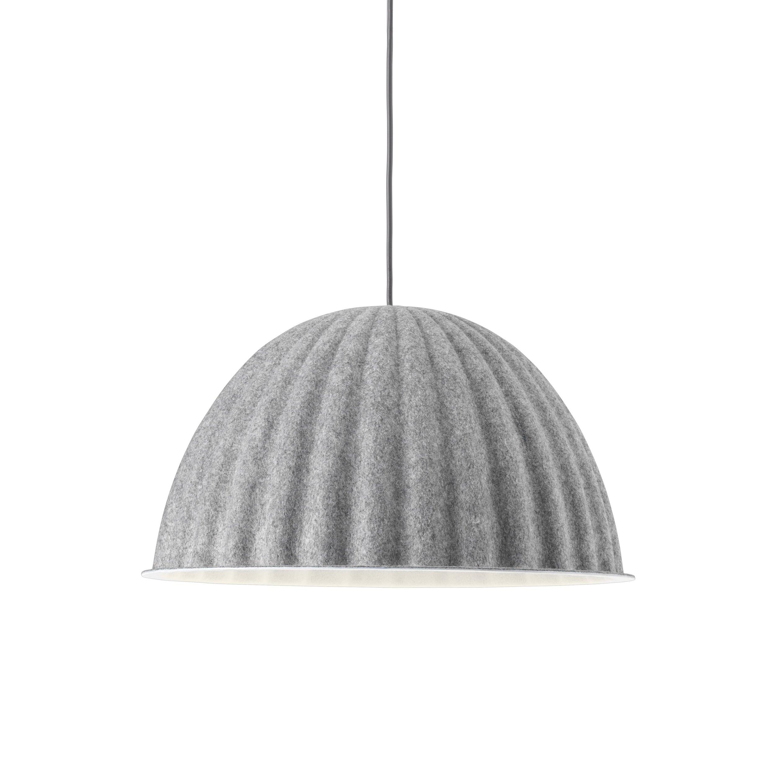 Large Acoustic Felt Dome Pendant Light Recycled Plastic Modern Hanging Ceiling Lamp
