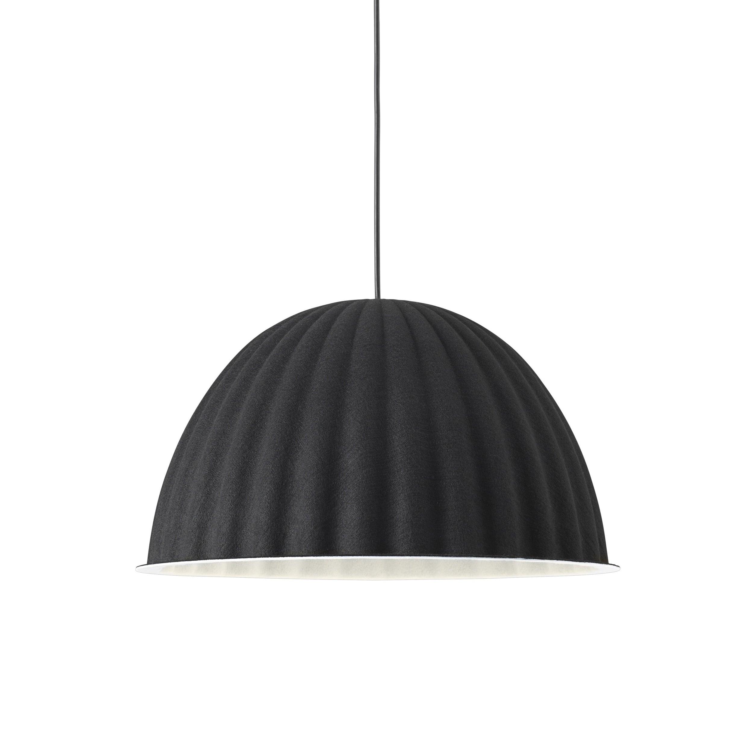 Large Acoustic Felt Dome Pendant Light Recycled Plastic Modern Hanging Ceiling Lamp