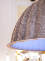 Large Acoustic Felt Dome Pendant Light Recycled Plastic Modern Hanging Ceiling Lamp